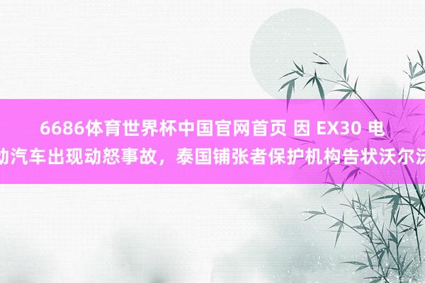 6686体育世界杯中国官网首页 因 EX30 电动汽车出现动怒事故,泰国铺张者保护机构告状沃尔沃
